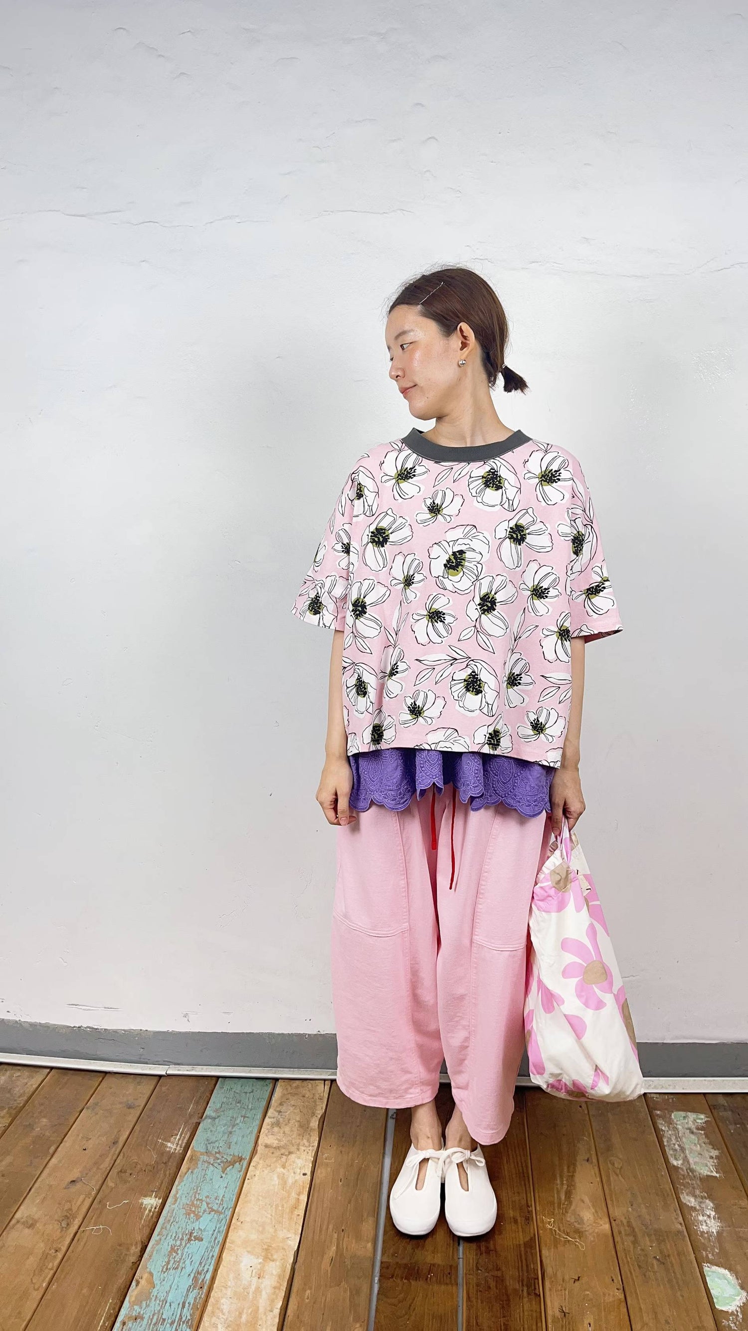 韓國直送Canvas Petal Tee