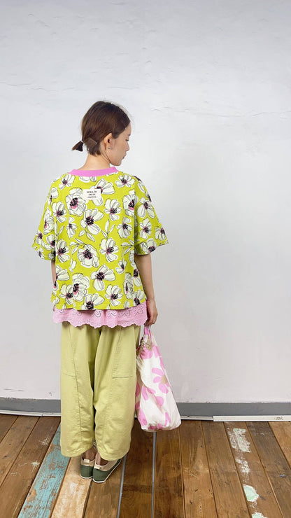韓國直送Canvas Petal Tee