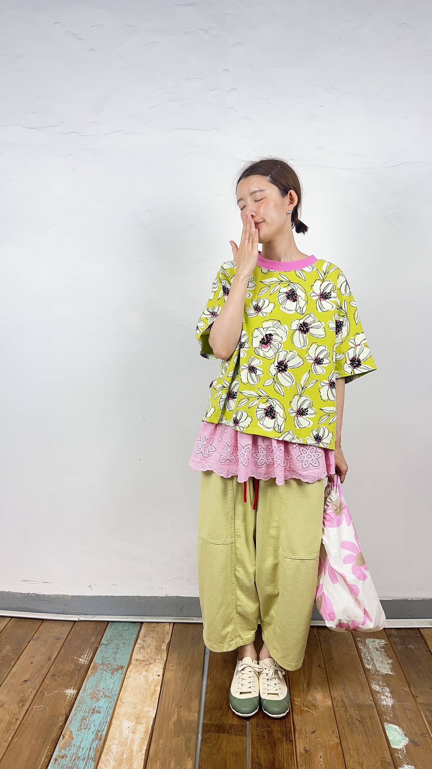 韓國直送Canvas Petal Tee