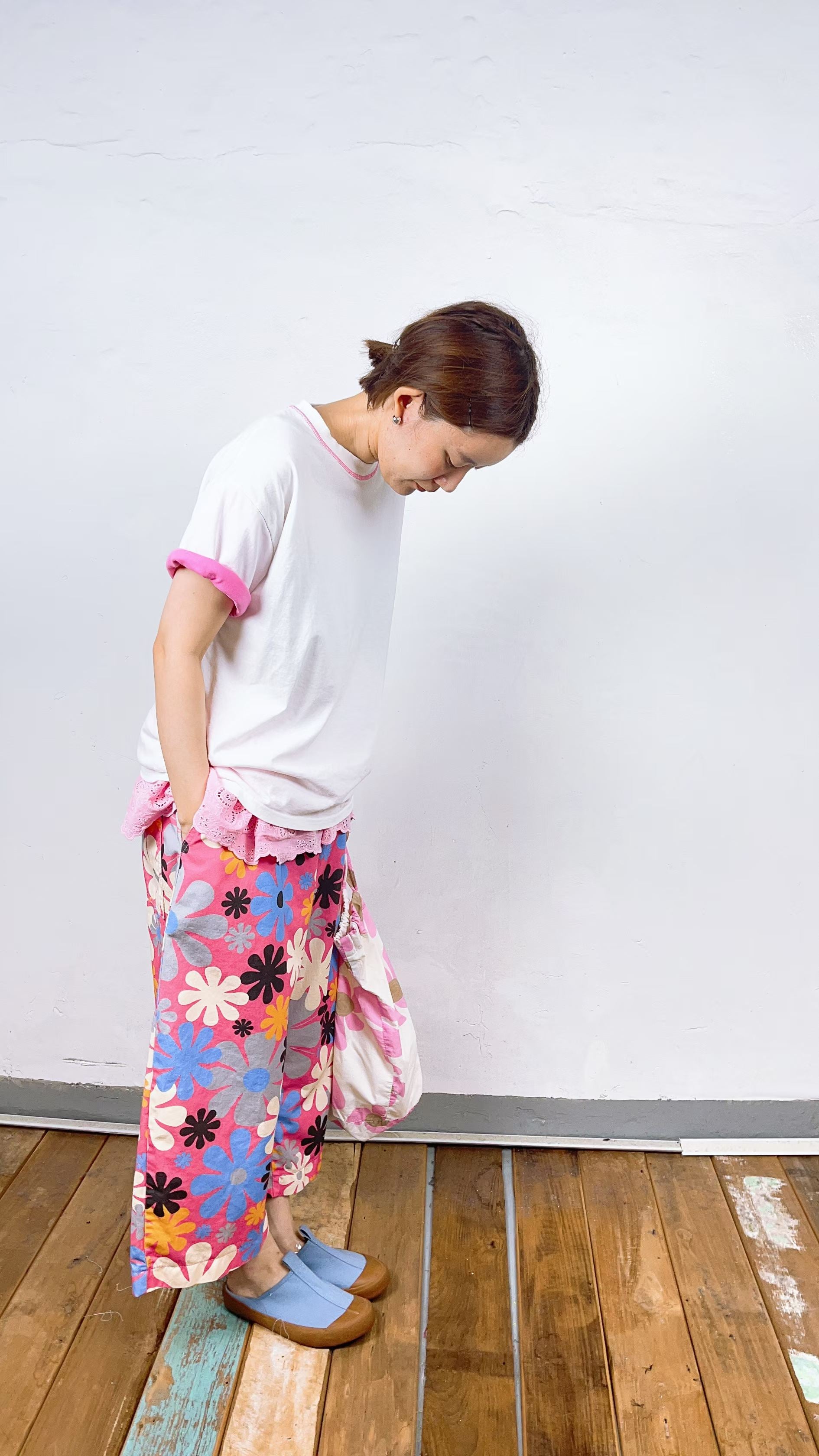韓國直送Color Splash Ringer Tee / pants