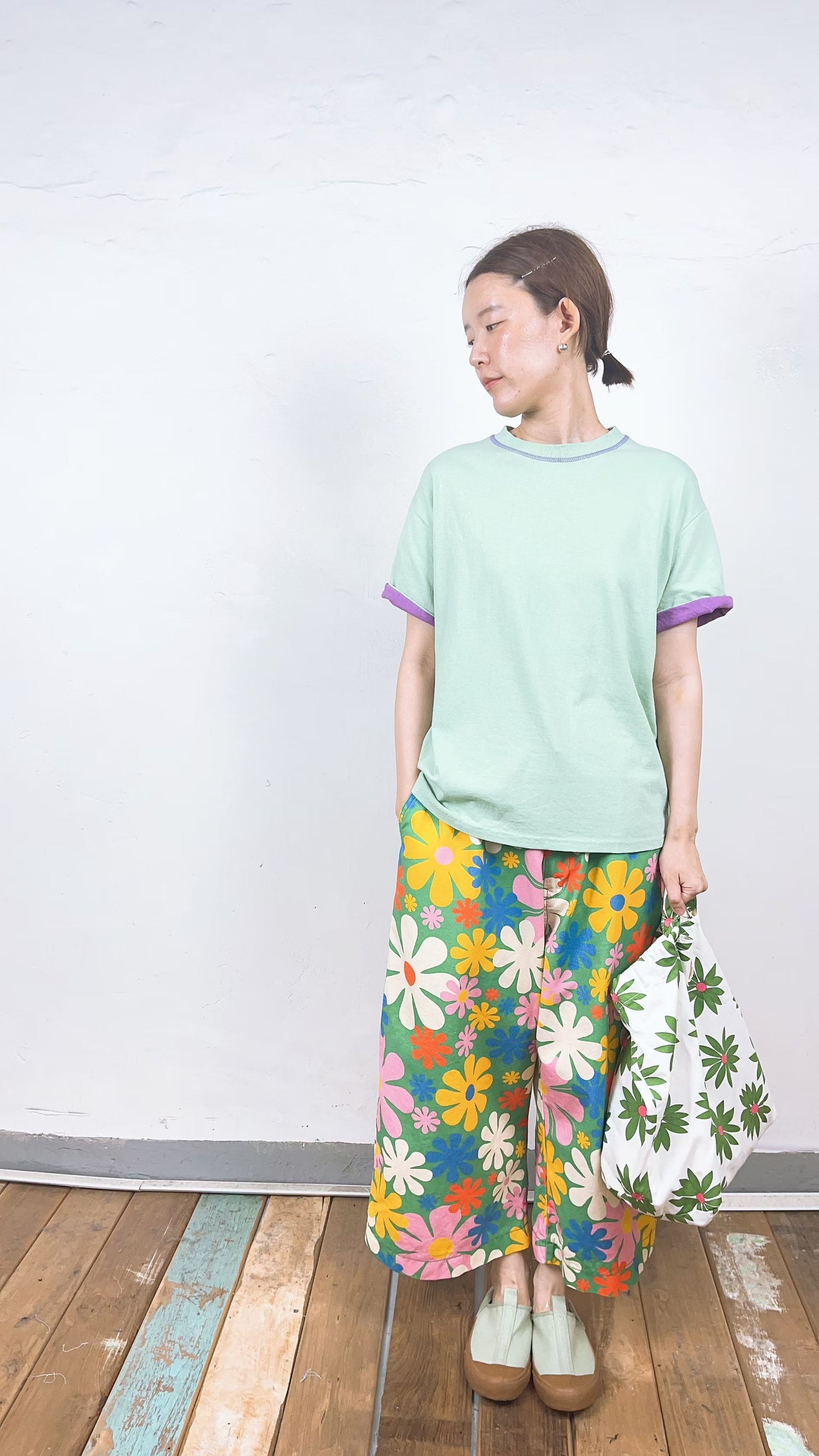 韓國直送Color Splash Ringer Tee / pants