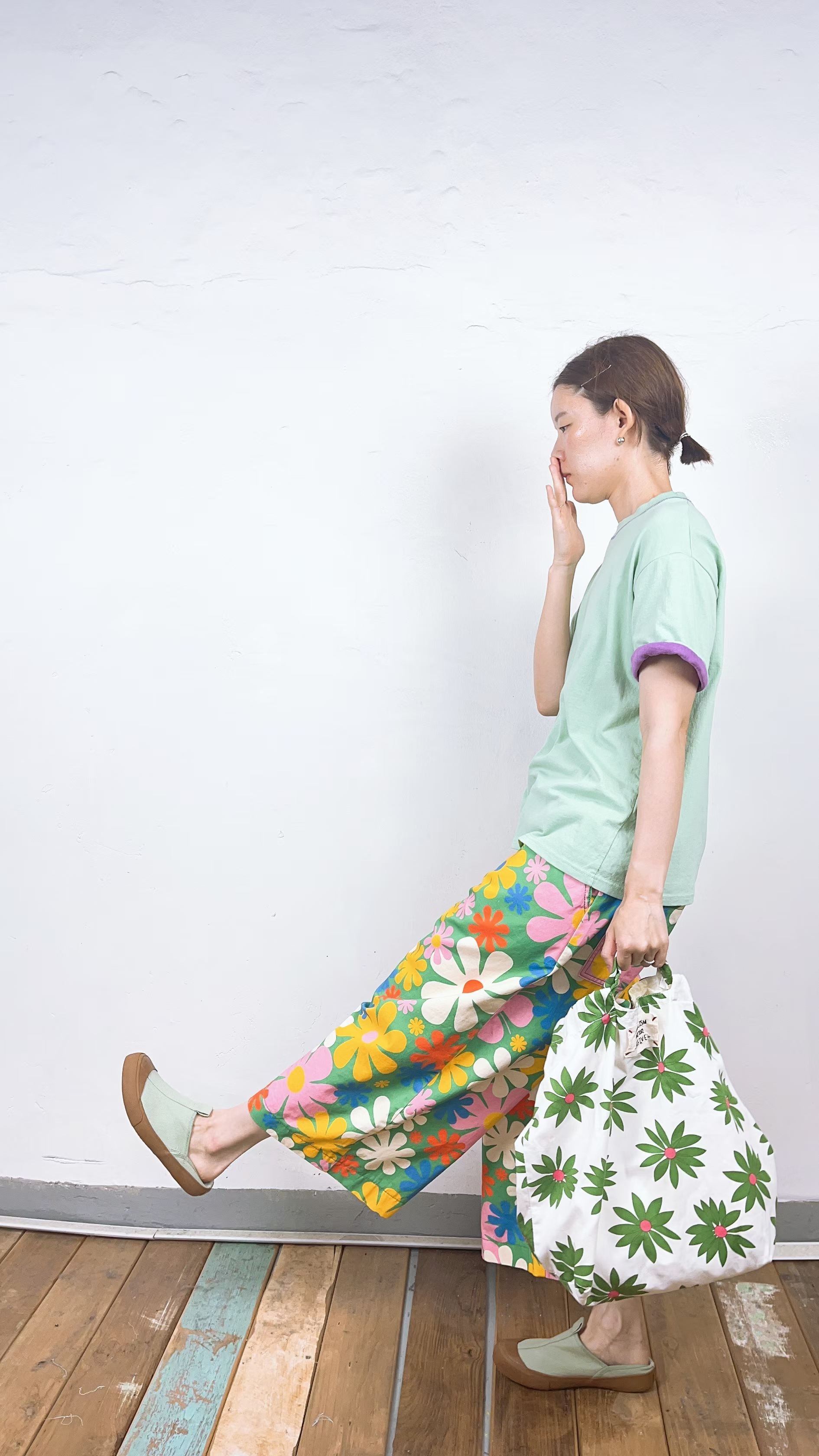 韓國直送Color Splash Ringer Tee / pants
