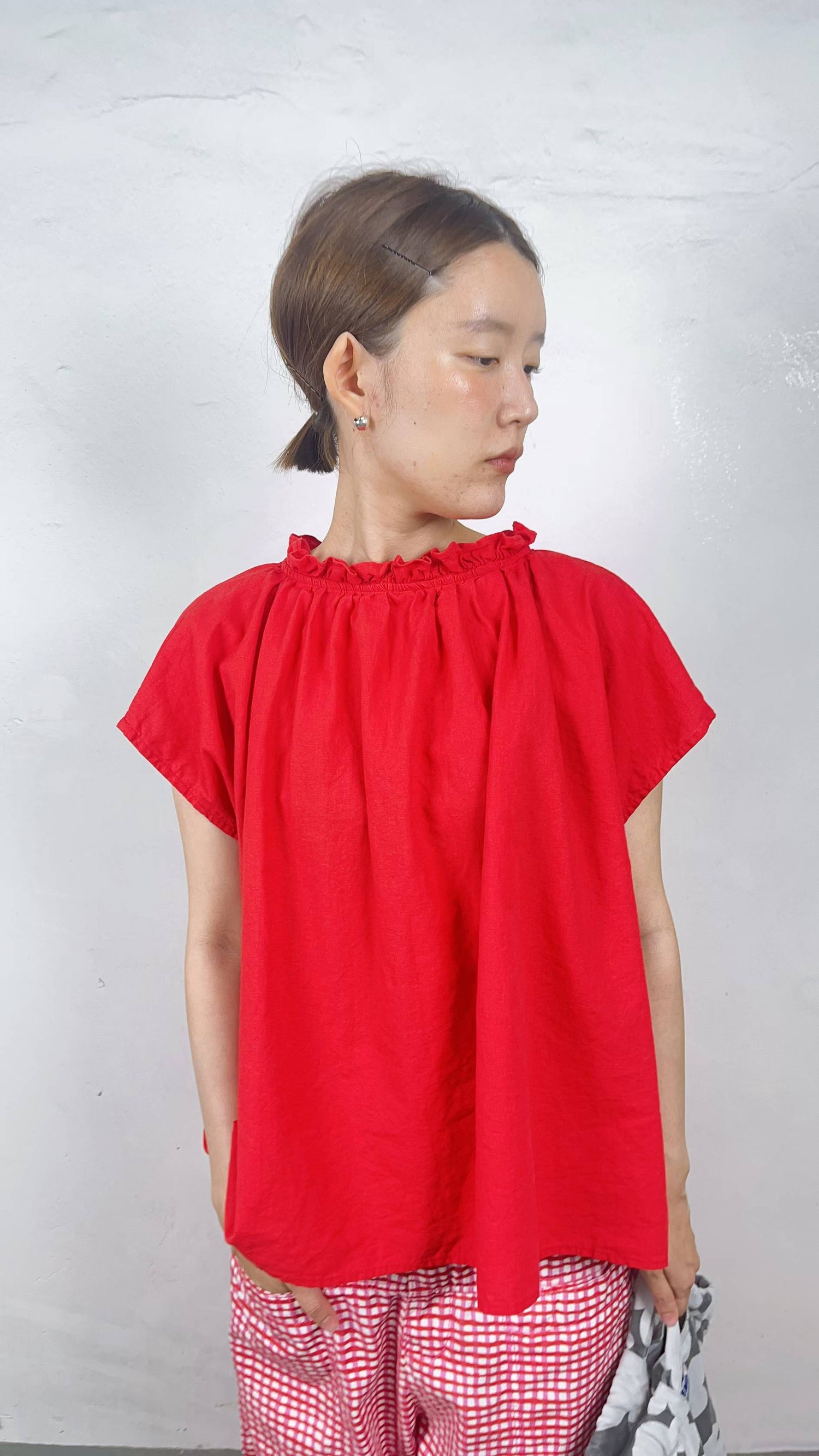 韓國直送Breeze Dual-Way Gathered Blouse Top / Pants