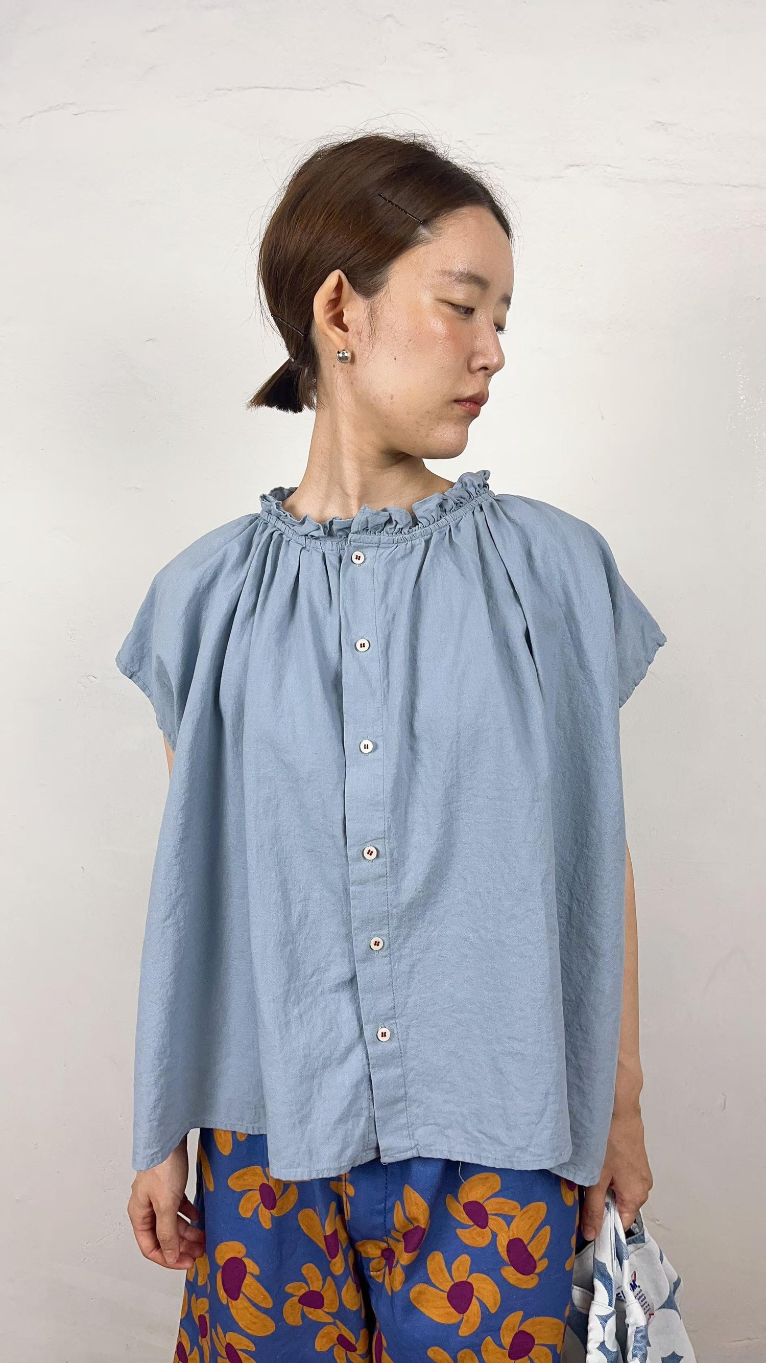 韓國直送Breeze Dual-Way Gathered Blouse Top / Pants