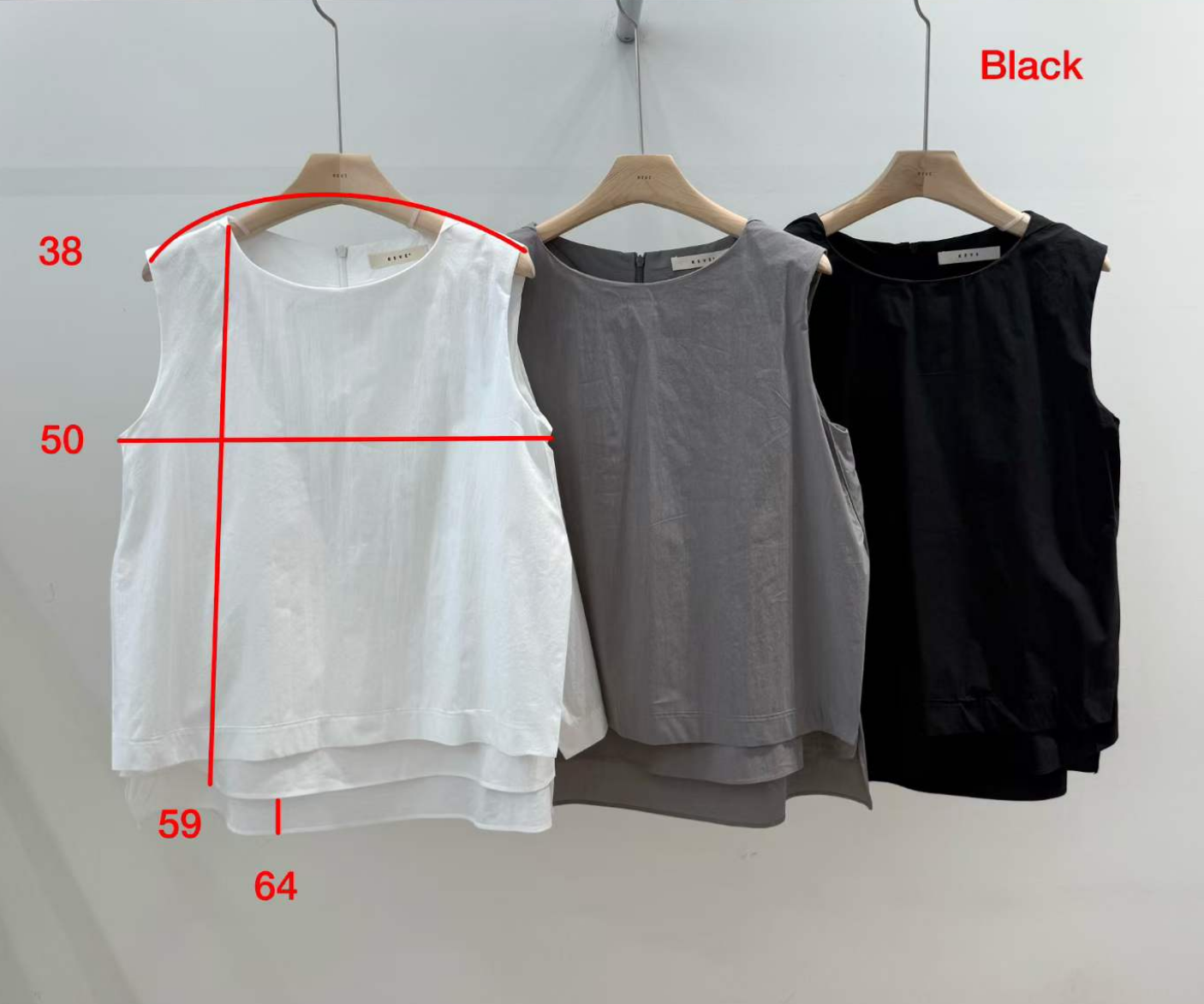 韓國直送Minimalist Layered Sleeveless Top / Skirt