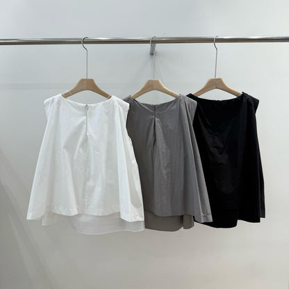 韓國直送Minimalist Layered Sleeveless Top / Skirt