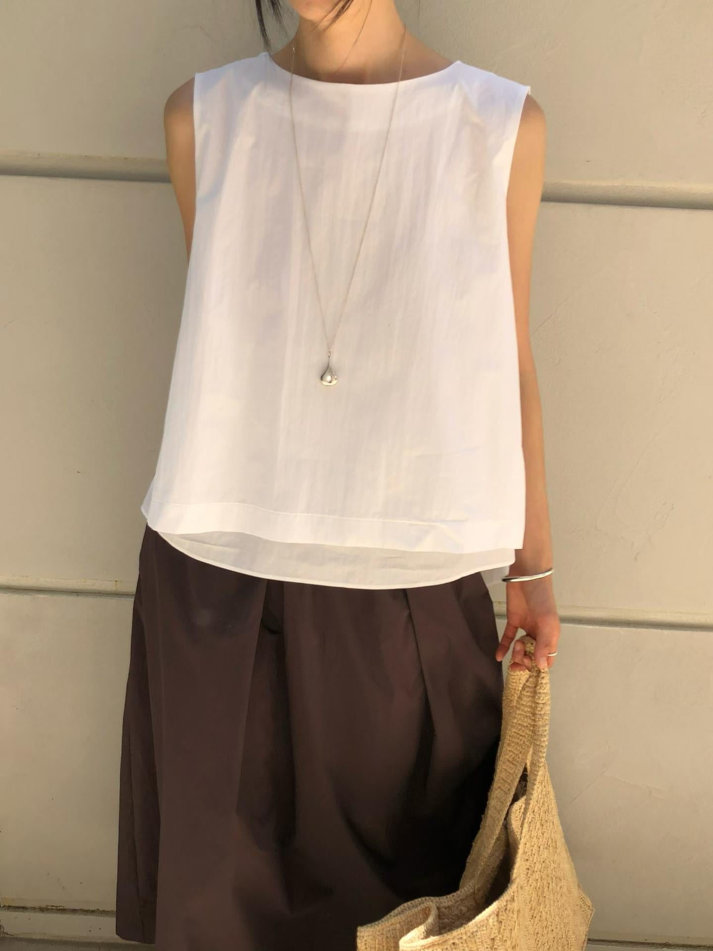 韓國直送Minimalist Layered Sleeveless Top / Skirt
