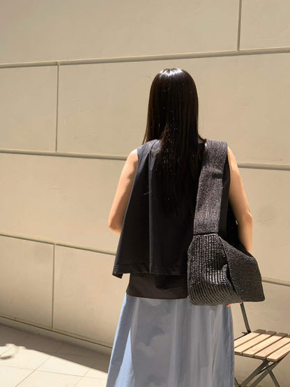 韓國直送Minimalist Layered Sleeveless Top / Skirt
