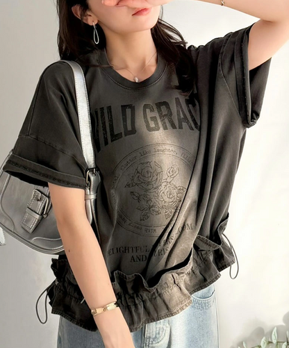 日本直送Mily Bilet Frill Print Tee ❤️‍🔥截單日6月26 ❤️‍🔥