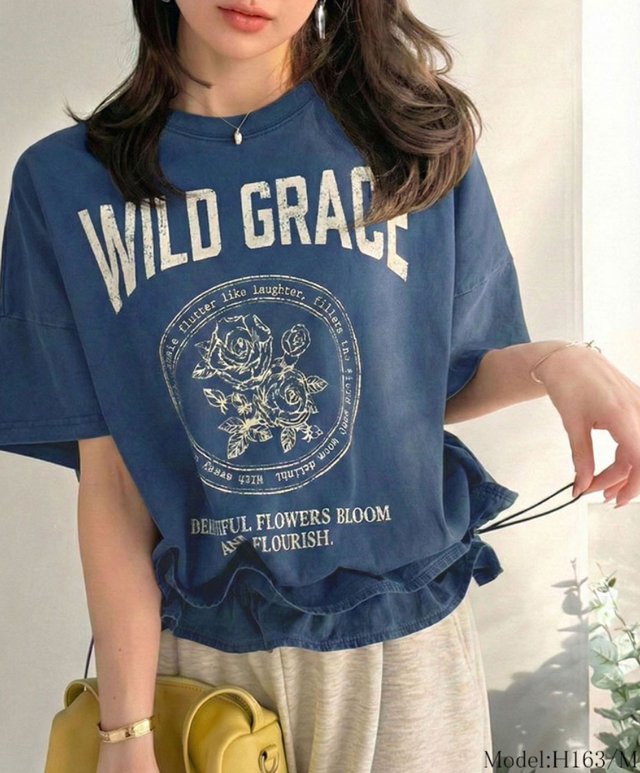 日本直送Mily Bilet Frill Print Tee ❤️‍🔥截單日6月26 ❤️‍🔥
