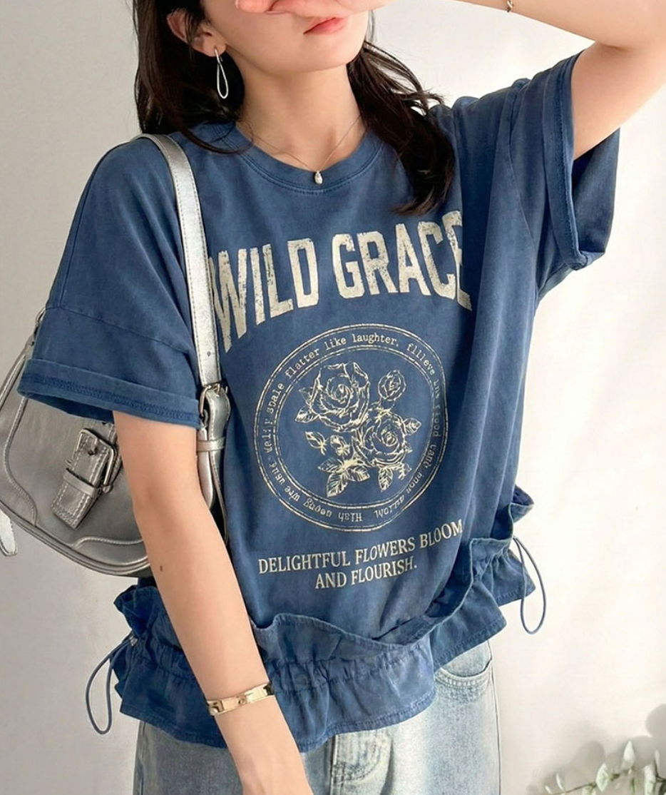 🌟售完即止🌟 日本直送Mily Bilet Frill Print Tee