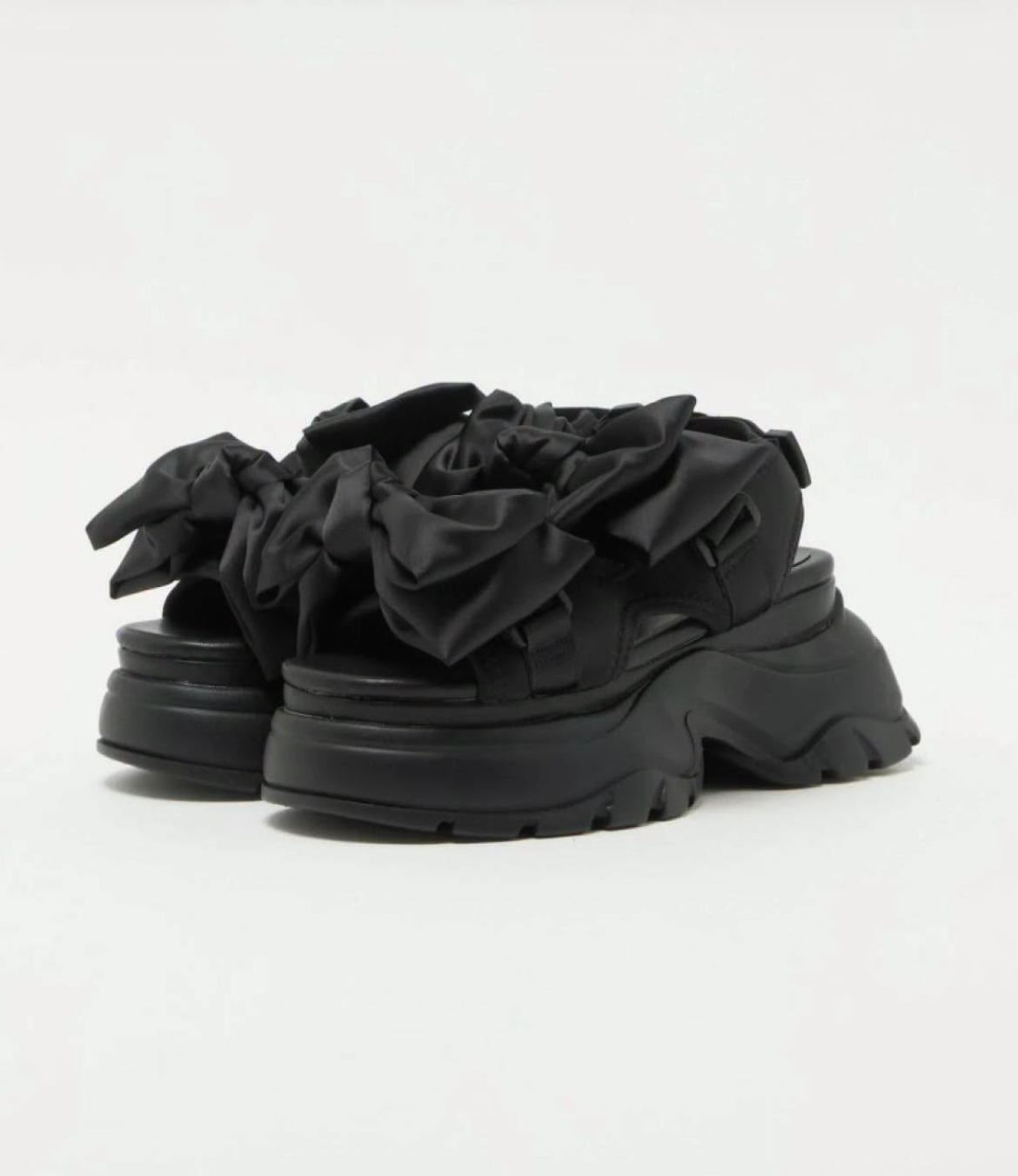 Japan Direct SY UNITED ARROWS Big Ribbon Velcro Sandals