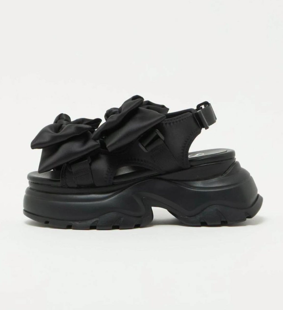 Japan Direct SY UNITED ARROWS Big Ribbon Velcro Sandals