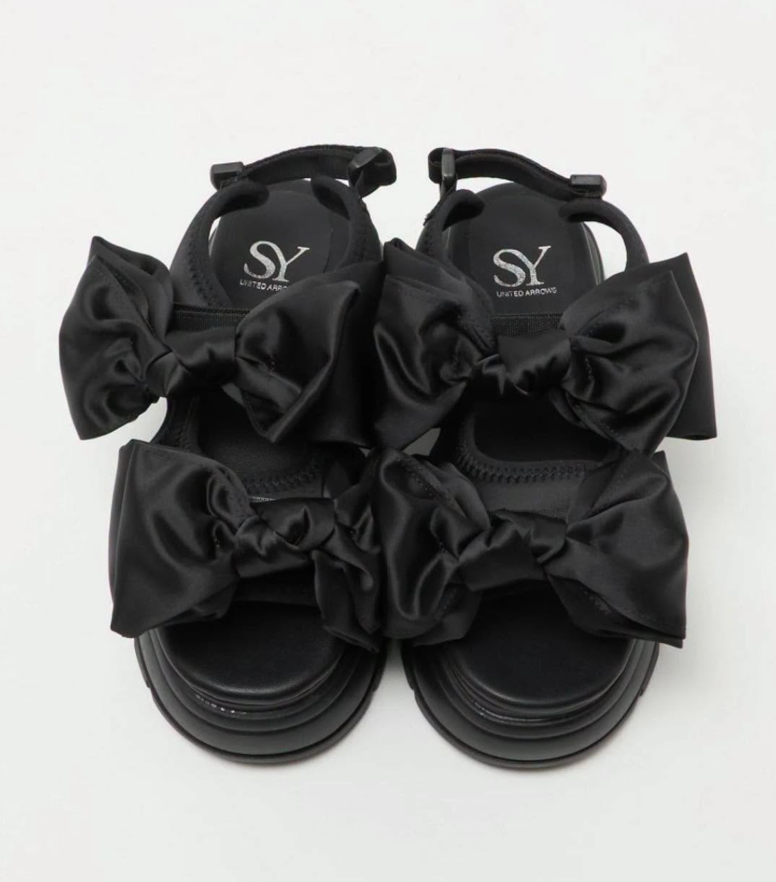 Japan Direct SY UNITED ARROWS Big Ribbon Velcro Sandals