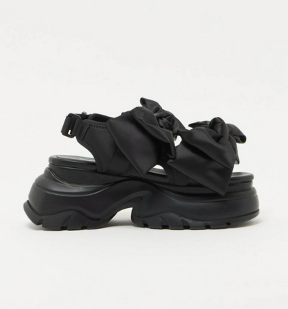 Japan Direct SY UNITED ARROWS Big Ribbon Velcro Sandals