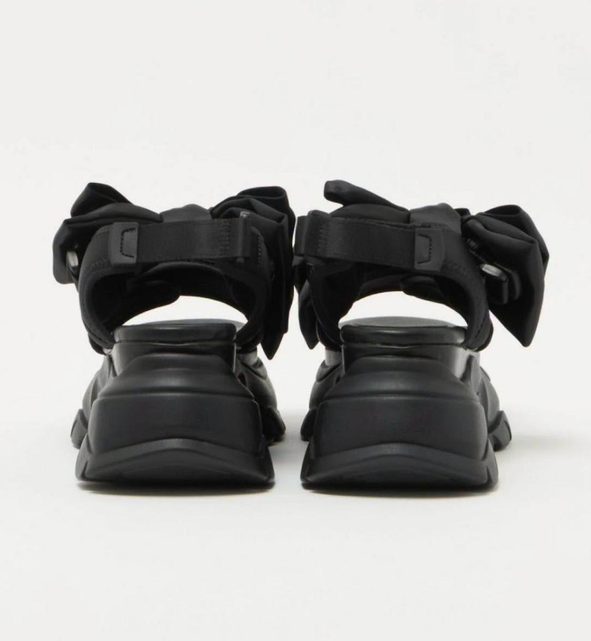 Japan Direct SY UNITED ARROWS Big Ribbon Velcro Sandals