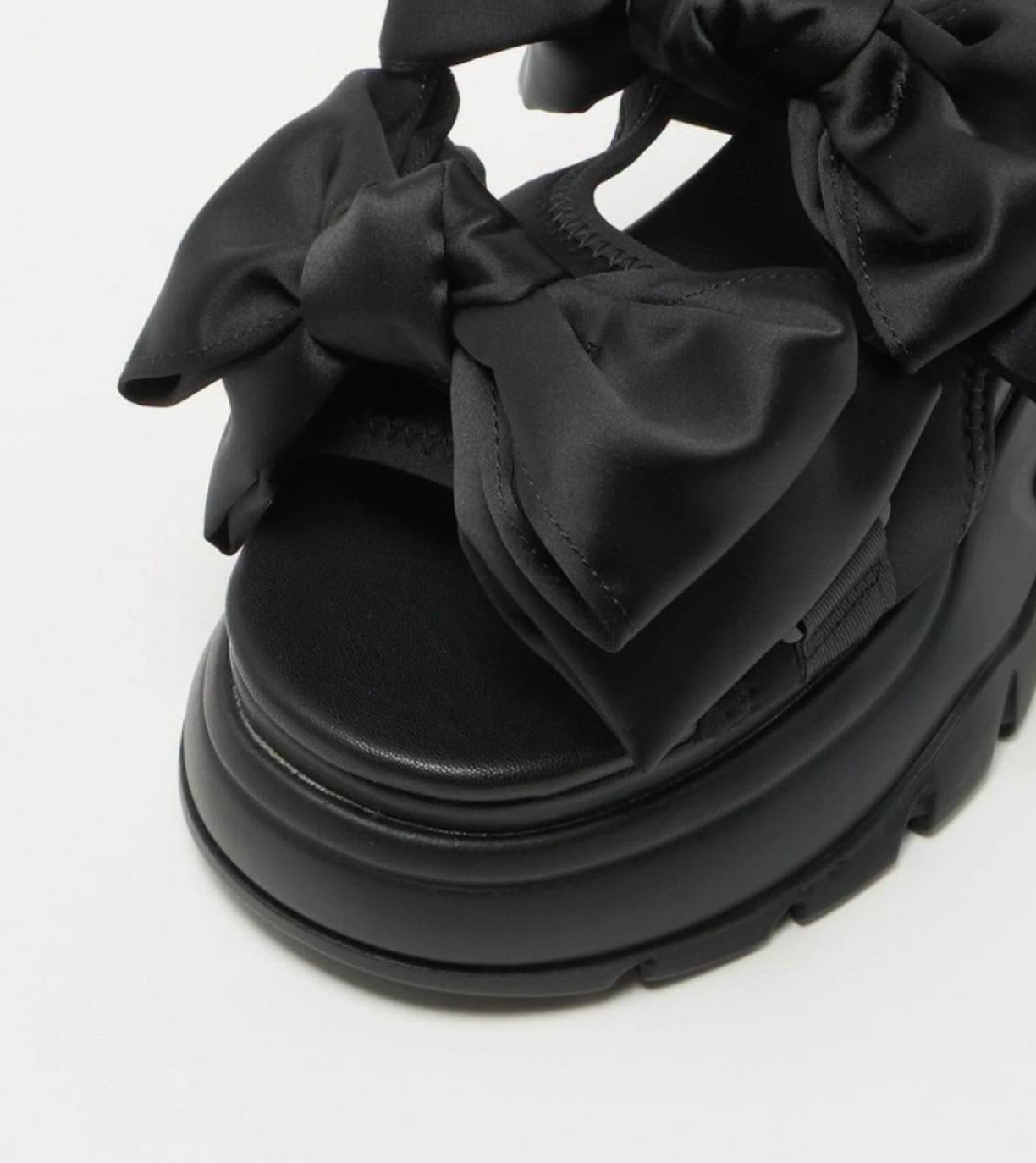 Japan Direct SY UNITED ARROWS Big Ribbon Velcro Sandals