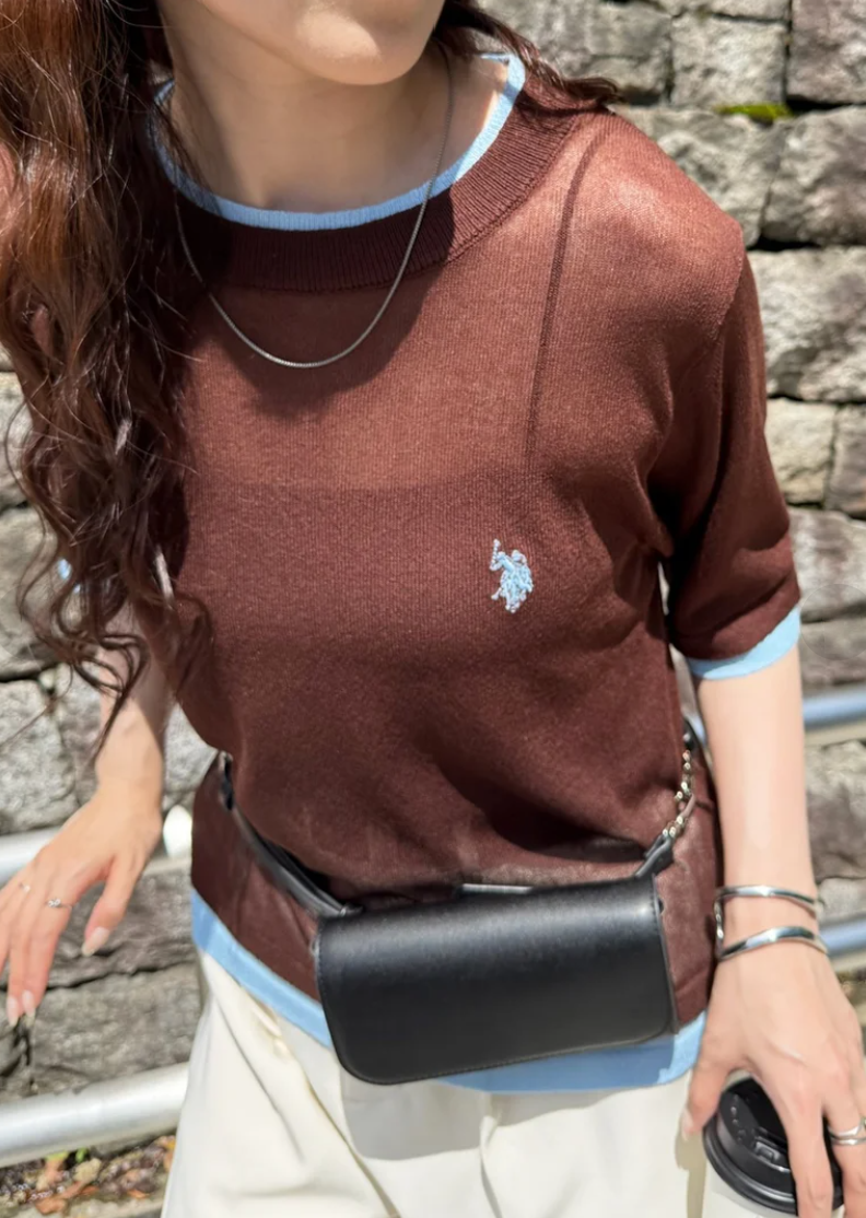 🌟Limited stock, available while supplies last🌟Direct from Japan: US POLO ASSN Embroidered Layered Top