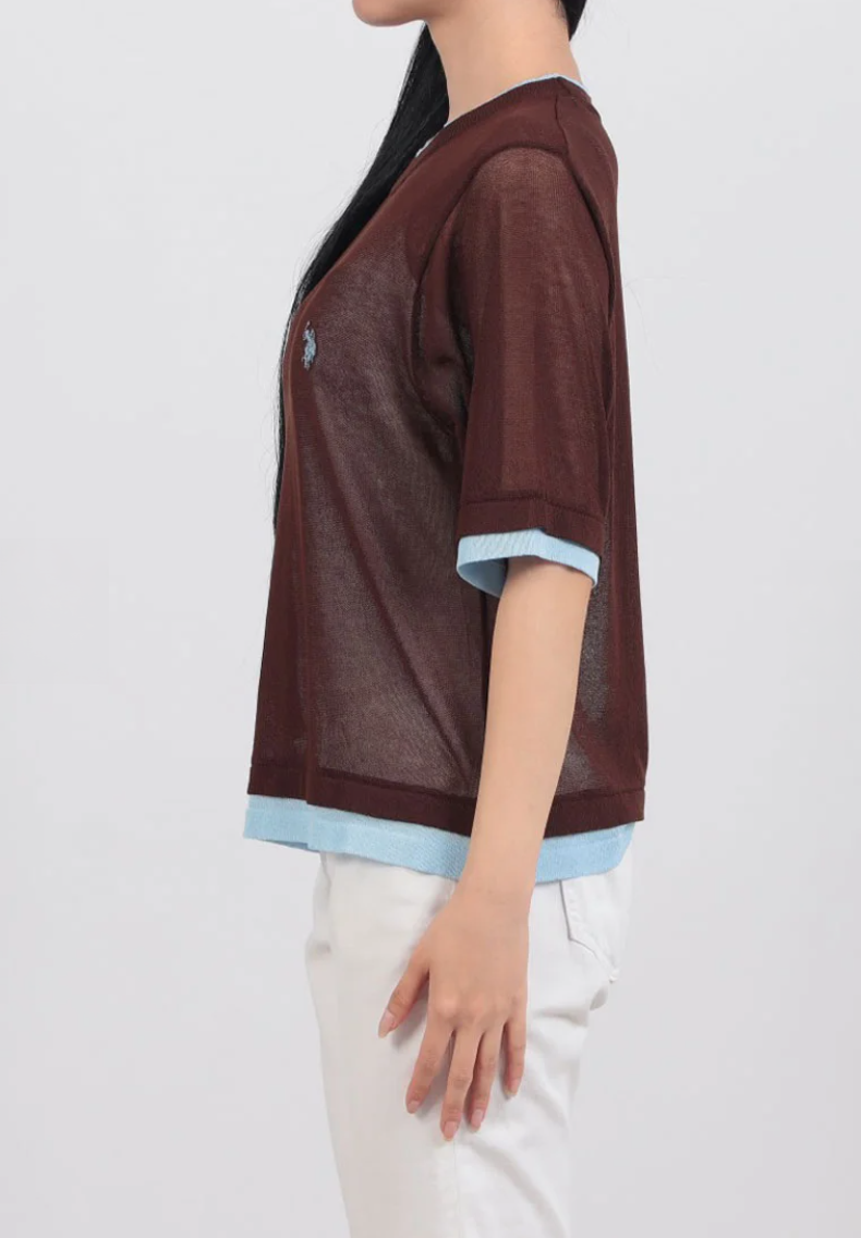 🌟Limited stock, available while supplies last🌟Direct from Japan: US POLO ASSN Embroidered Layered Top