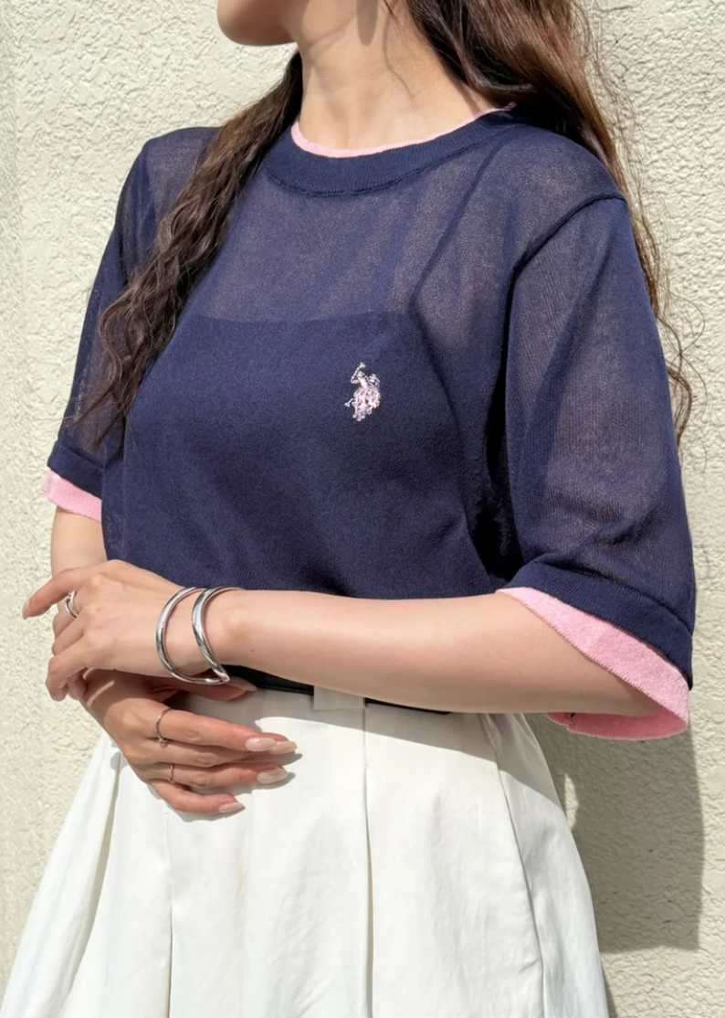 🌟Limited stock, available while supplies last🌟Direct from Japan: US POLO ASSN Embroidered Layered Top