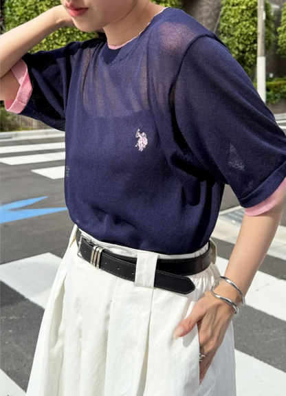 🌟Limited stock, available while supplies last🌟Direct from Japan: US POLO ASSN Embroidered Layered Top