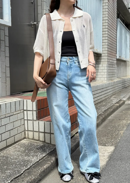 日本直送US POLO ASSN Embroidered Mesh Knit ❤️‍🔥截單日7月1日 ❤️‍🔥