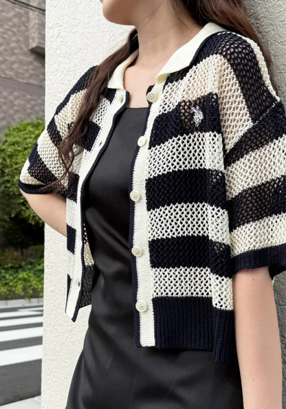 日本直送US POLO ASSN Embroidered Mesh Knit ❤️‍🔥截單日7月1日 ❤️‍🔥