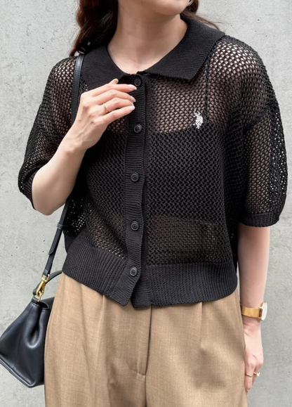 日本直送US POLO ASSN Embroidered Mesh Knit ❤️‍🔥截單日7月1日 ❤️‍🔥
