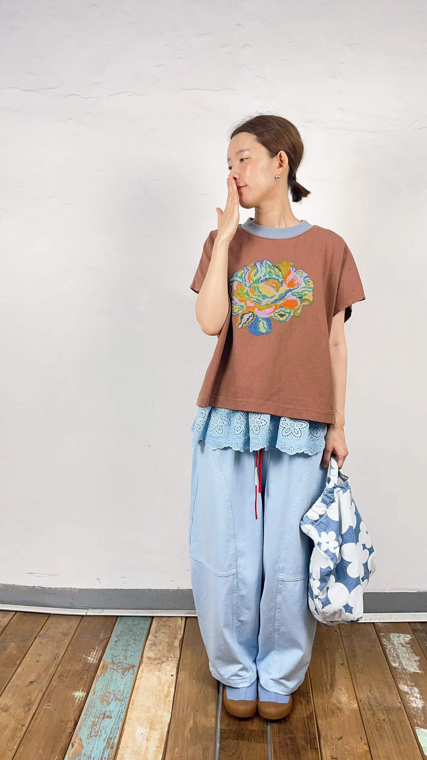 韓國直送Pixel Bloom Tee