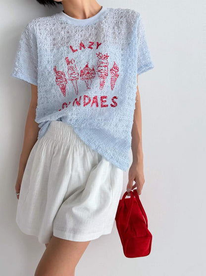 韓國直送Lazy Sundaes Tee