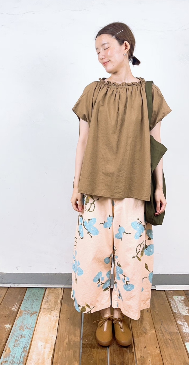 韓國直送Impressionist Floral Cropped Pants
