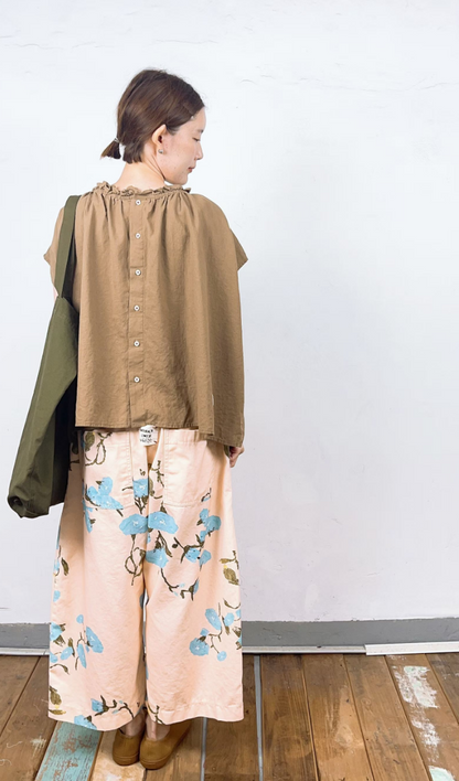韓國直送Impressionist Floral Cropped Pants