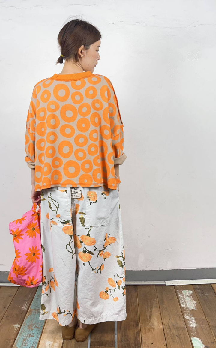韓國直送Impressionist Floral Cropped Pants