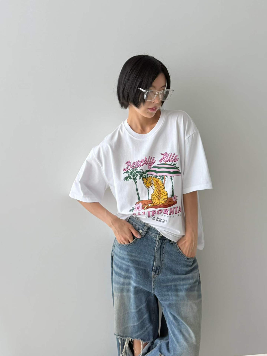 韓國直送California Tiger Tee
