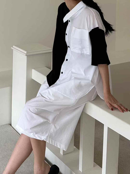 Direct from Korea Split Vision Asymmetric Tee