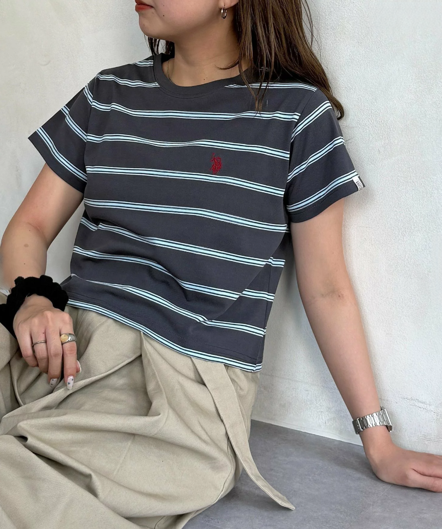 Direct from Japan US Polo Cropped Tee
