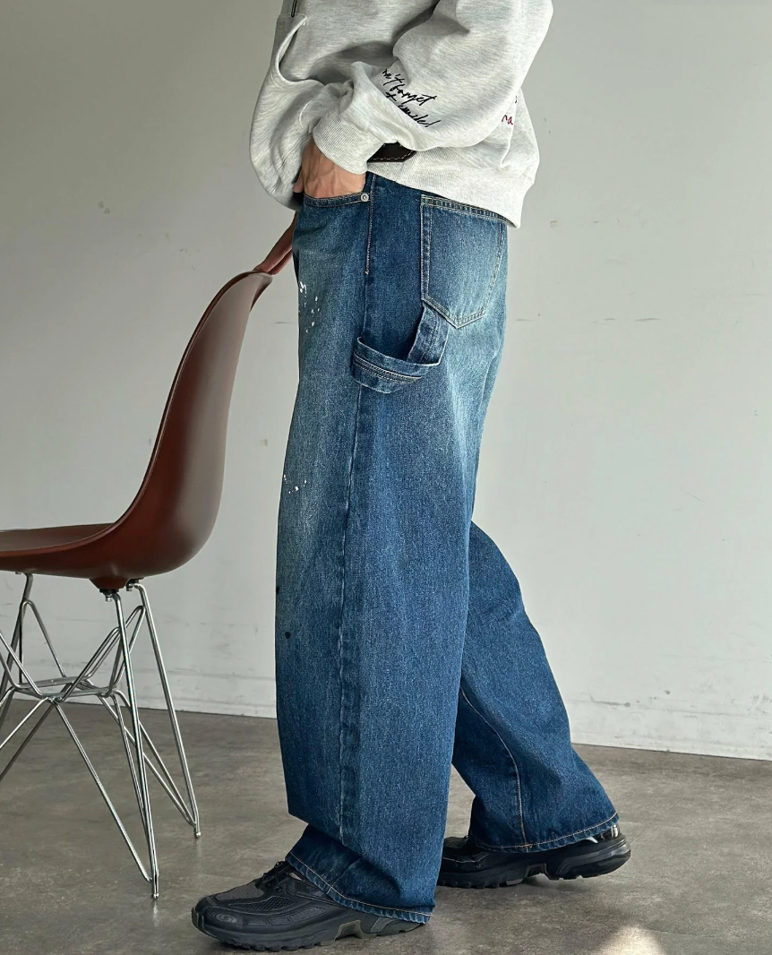 日本直送Curved Painter Denim Pants