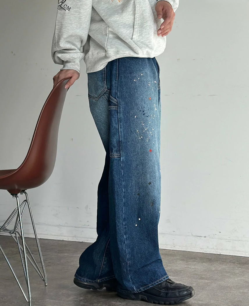 日本直送Curved Painter Denim Pants