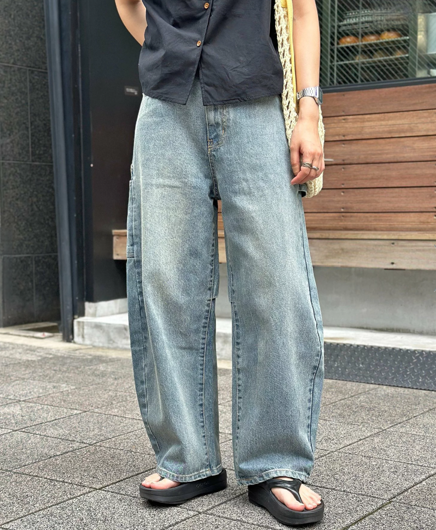 日本直送Curved Painter Denim Pants