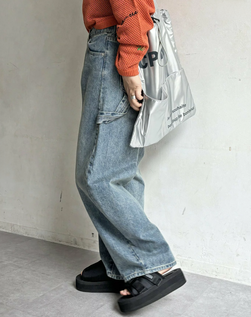 日本直送Curved Painter Denim Pants
