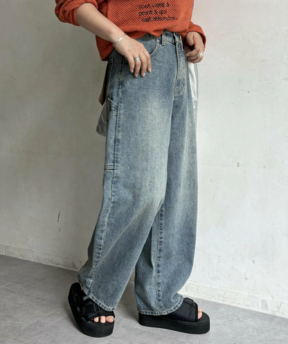 日本直送Curved Painter Denim Pants