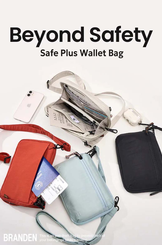 Branden Safe Wallet Bag (4 colors) 🔥預訂3-4星期🔥