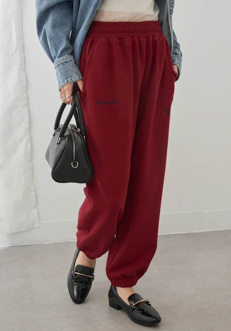 🌟售完即止🌟 日本直送U.S. POLO ASSN  Classical One-Point Logo Double-Faced Sweatpants
