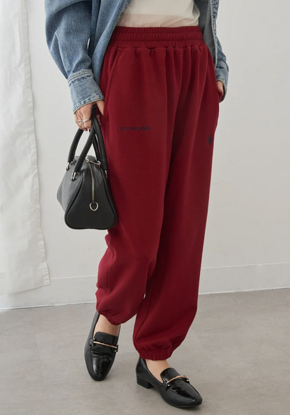 🌟售完即止🌟 日本直送U.S. POLO ASSN  Classical One-Point Logo Double-Faced Sweatpants