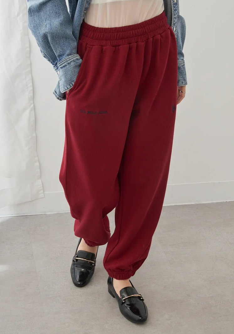 🌟售完即止🌟 日本直送U.S. POLO ASSN  Classical One-Point Logo Double-Faced Sweatpants