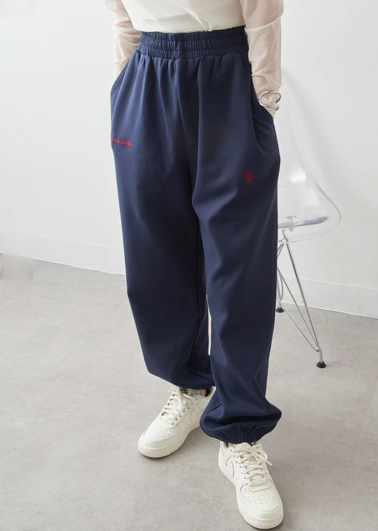 🌟售完即止🌟 日本直送U.S. POLO ASSN  Classical One-Point Logo Double-Faced Sweatpants