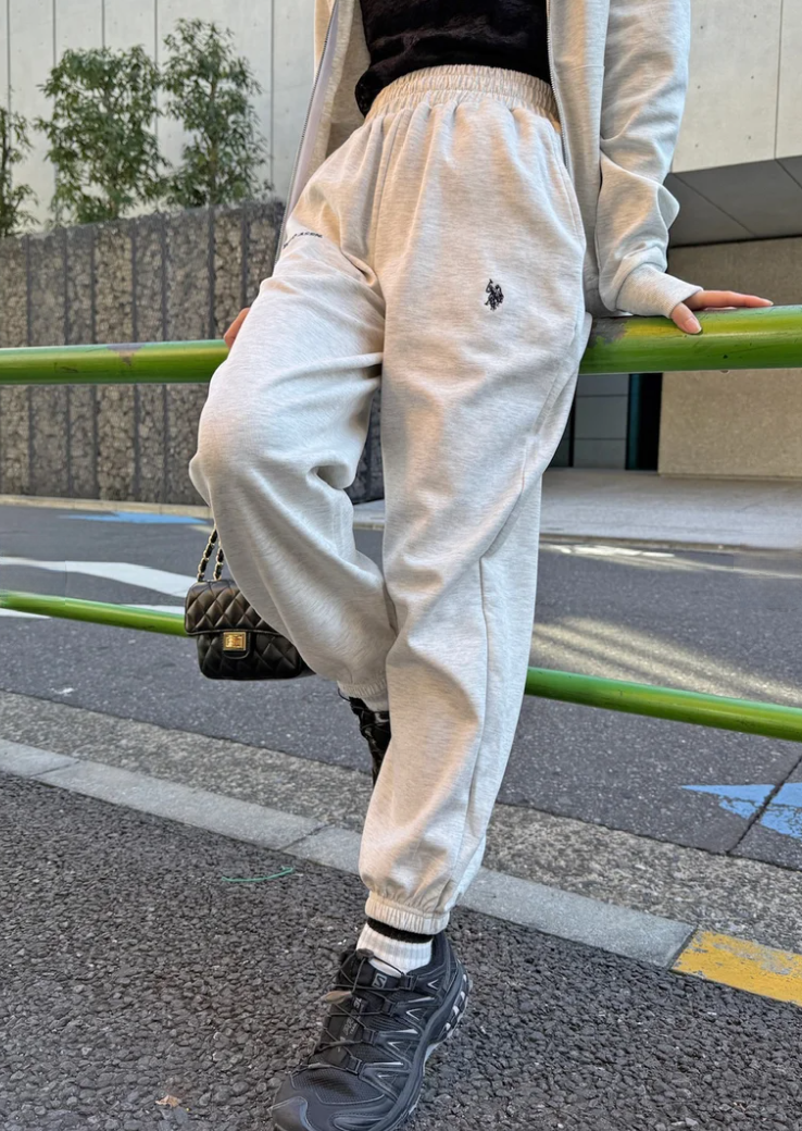 🌟售完即止🌟 日本直送U.S. POLO ASSN  Classical One-Point Logo Double-Faced Sweatpants
