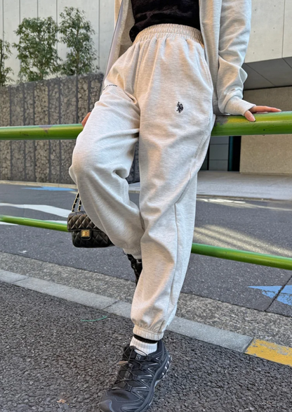 🌟售完即止🌟 日本直送U.S. POLO ASSN  Classical One-Point Logo Double-Faced Sweatpants