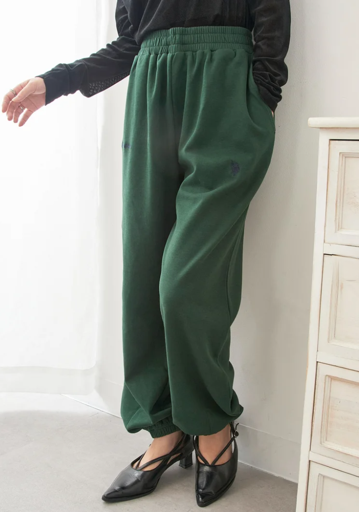 🌟售完即止🌟 日本直送U.S. POLO ASSN  Classical One-Point Logo Double-Faced Sweatpants