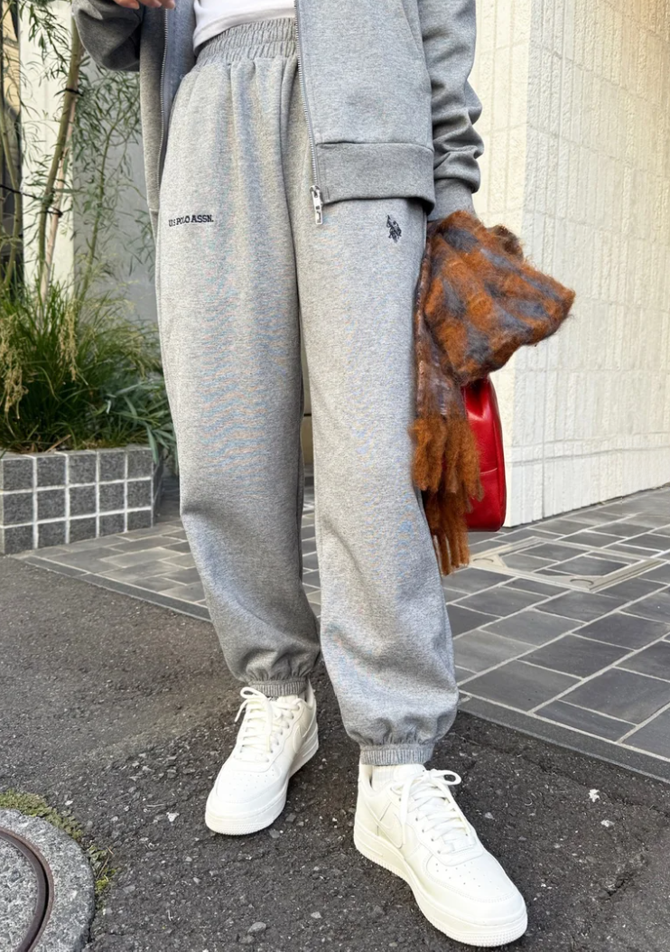 🌟售完即止🌟 日本直送U.S. POLO ASSN  Classical One-Point Logo Double-Faced Sweatpants